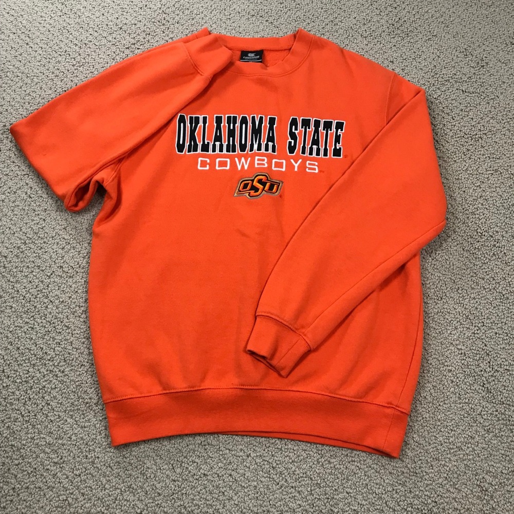 Colosseum Oklahoma State Cowboys Mens Orange Crewneck Sweatshirt OSU Size M - Picture 2 of 8